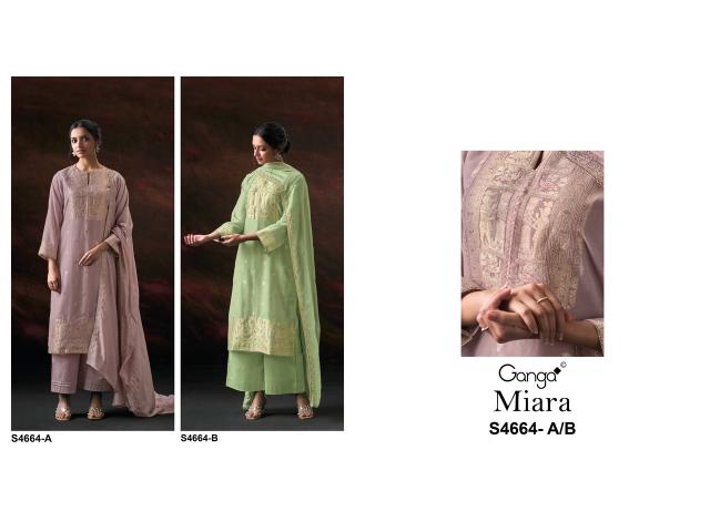 Ganga miara 4664 dress material wholesale